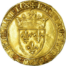 Moeda, França, Charles VI, Ecu d'or à la Couronne, Ecu d'or, EF(40-45)