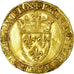 Moeda, França, Charles VI, Ecu d'or à la Couronne, Ecu d'or, EF(40-45)