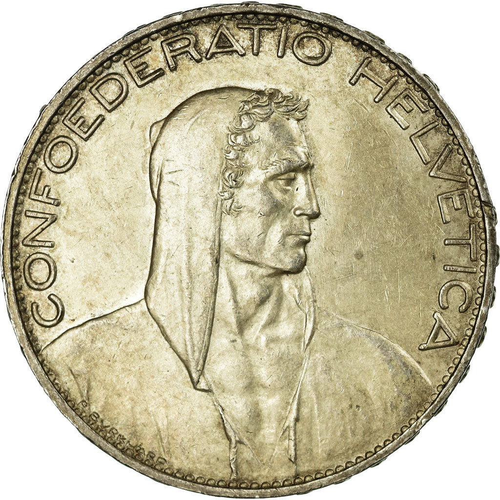Coin, Switzerland, 5 Francs, 1926, Bern, AU(55-58), Silver, KM:38