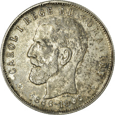 Coin, Romania, Carol I, 5 Lei, 1906, EF(40-45), Silver, KM:35