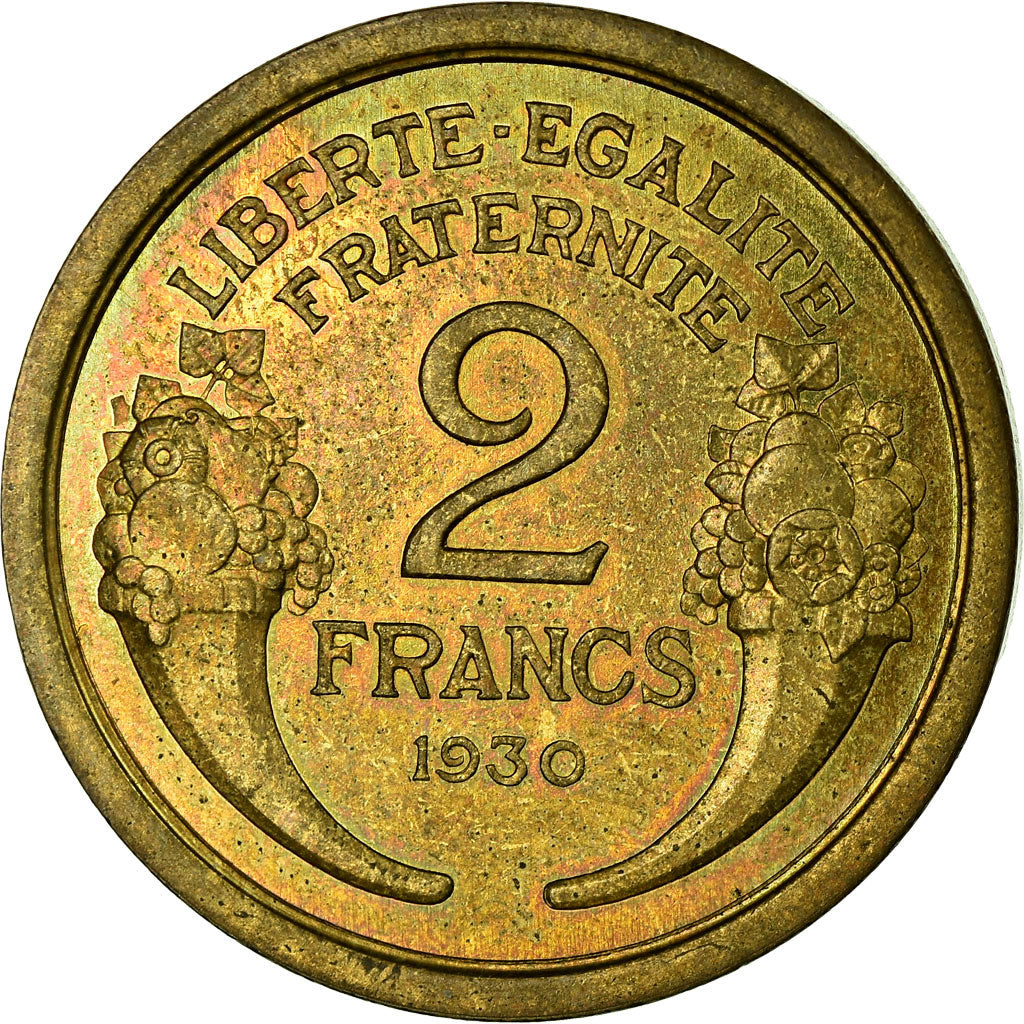 Coin, France, Morlon, 2 Francs, 1930, Pré-série, MS(60-62), Cupro-Aluminium