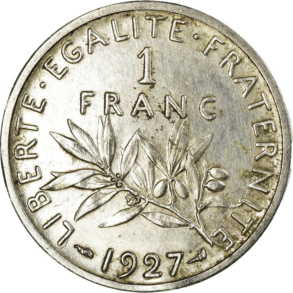 Monnaie, France, Semeuse, Franc, 1927, Essai-Piéfort, SUP+, Argent