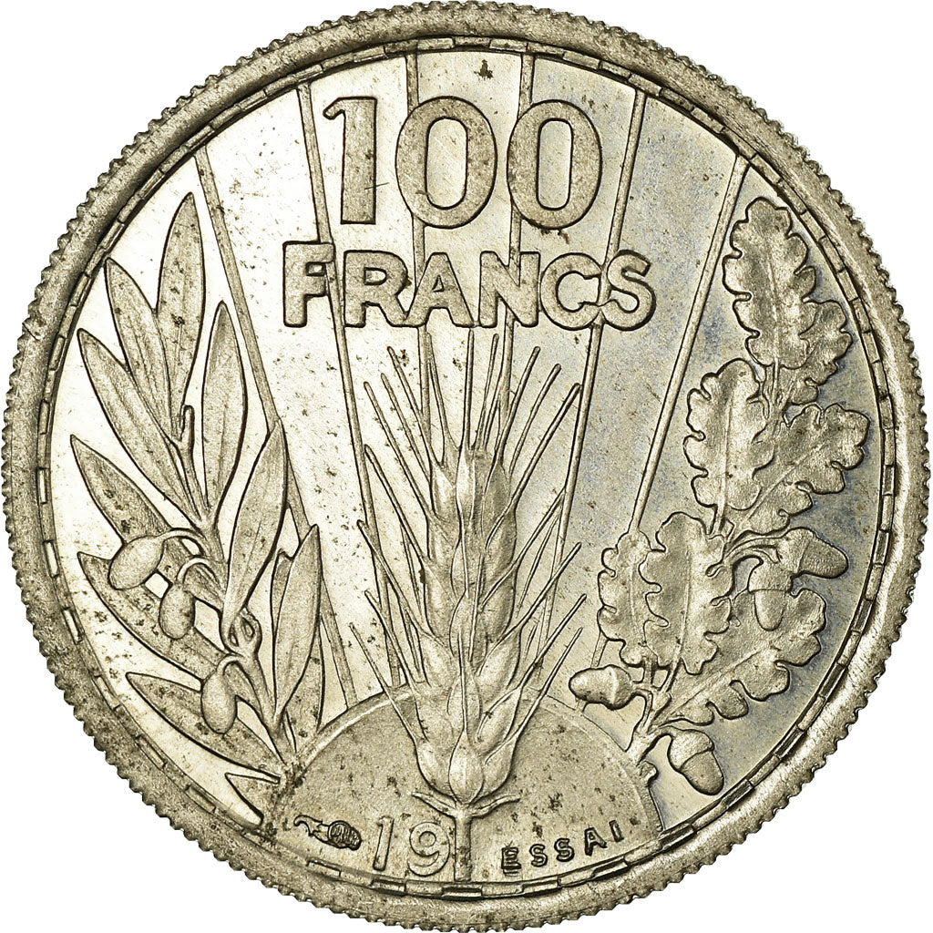Coin, France, Bazor, 100 Francs, 19--, ESSAI, MS(63), Copper-nickel
