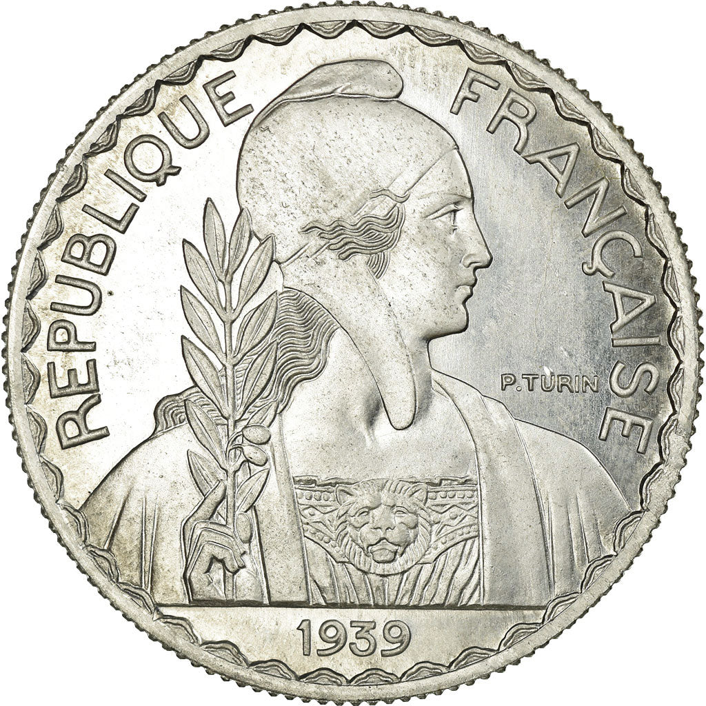 Coin, France, Turin Hybride, 10 Francs, 1929, ESSAI, MS(63), Aluminum