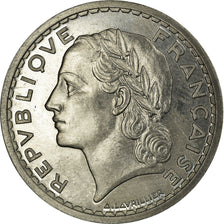 Munten, Frankrijk, Lavrillier, 5 Francs, 1933, ESSAI, UNC-, Aluminium