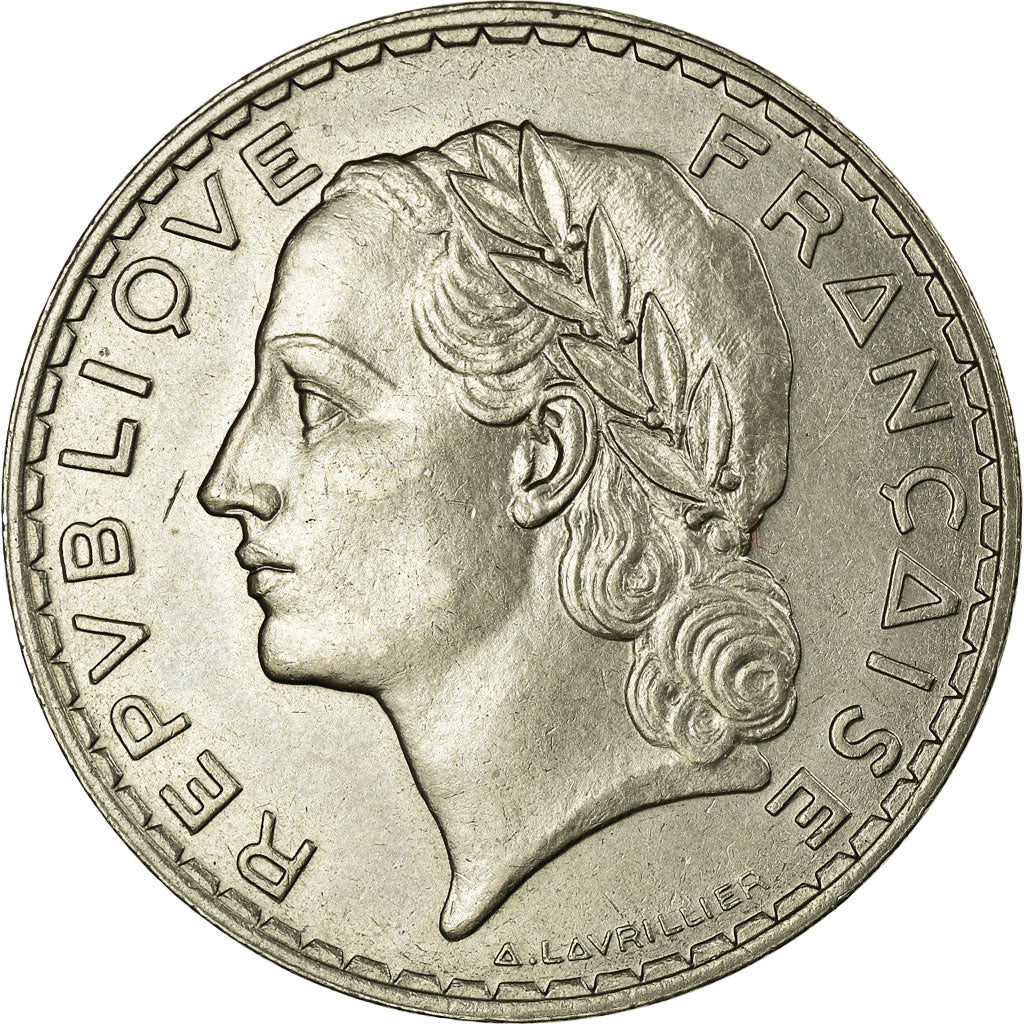 Monnaie, France, Lavrillier, 5 Francs, 1933, Essai Concours, SPL, Nickel