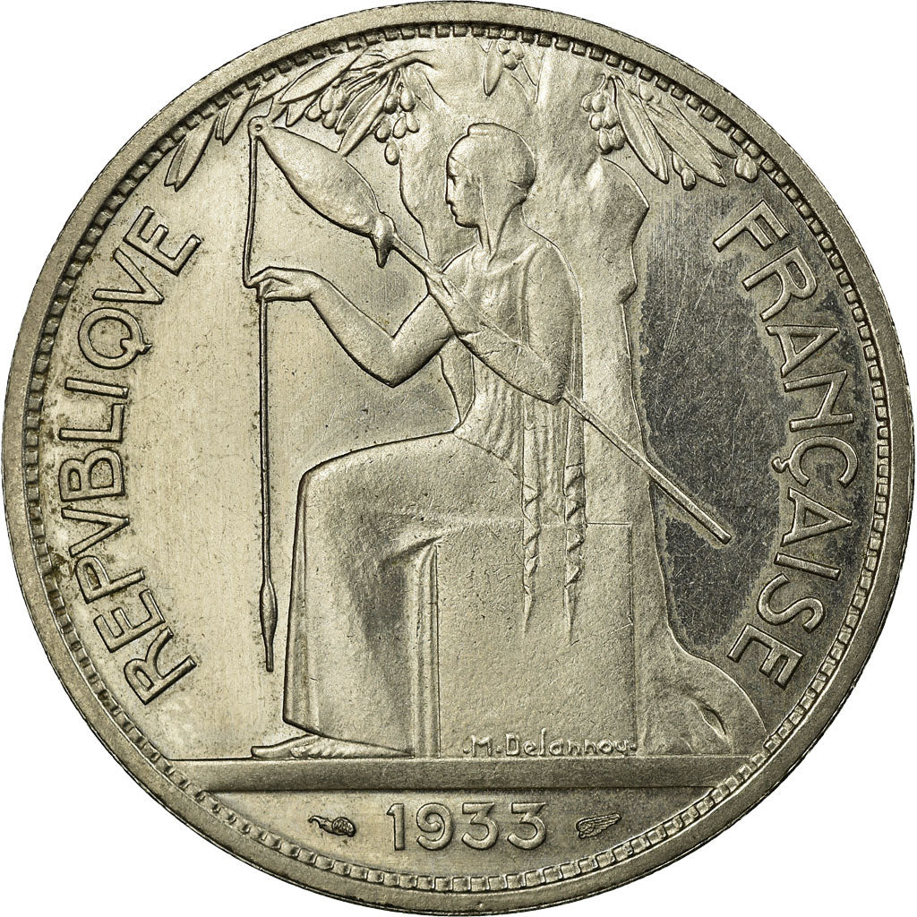 Coin, France, Concours de Delannoy, 5 Francs, 1933, ESSAI, MS(63), Nickel