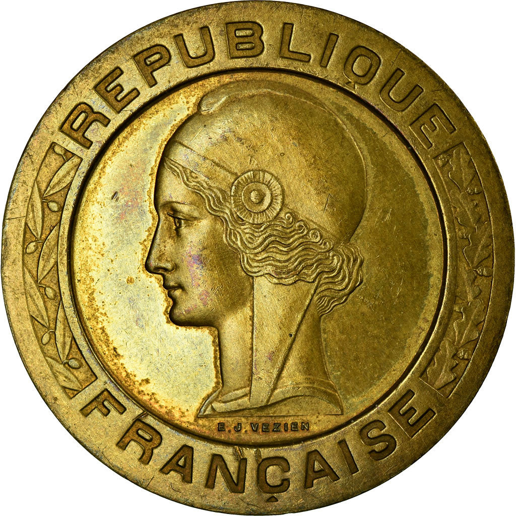 Moneda, Francia, Concours de Vézien, 5 Francs, 1933, ESSAI, EBC, Cuproaluminio