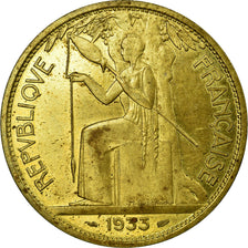 Munten, Frankrijk, Delannoywedstrijd, 5 Francs, 1933, ESSAI, PR, Cupro-nickel