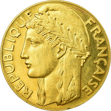 France, Medal, Président Coty visite la Monnaie, 1955, Dropsy, MS(63), Gold