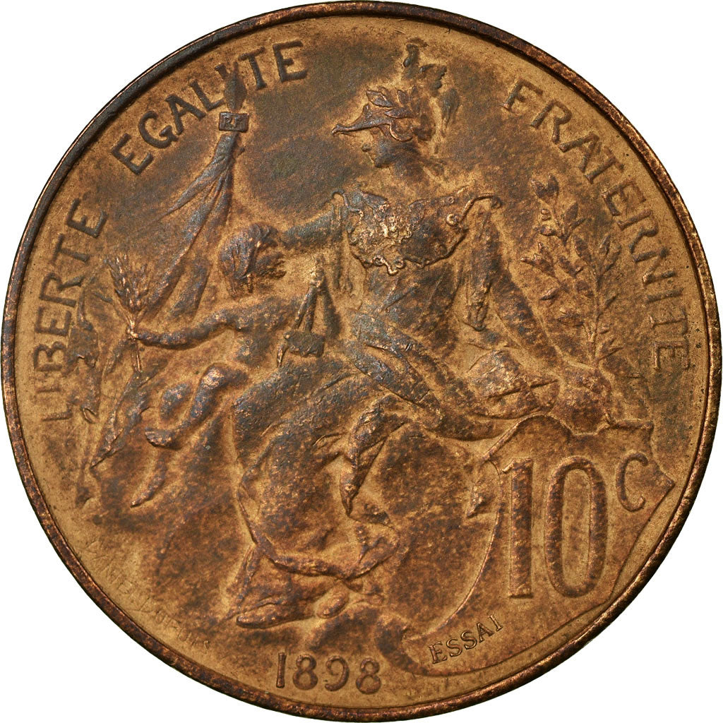 Coin, France, Dupuis, 10 Centimes, 1898, ESSAI, MS(60-62), Bronze, KM:E-A38