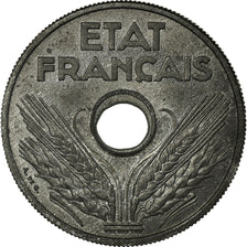Coin, France, État français, 20 Centimes, 1941, ESSAI, MS(60-62), Zinc