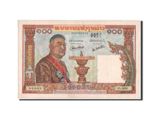 Geldschein, Lao, 100 Kip, 1957, KM:6s, SS+