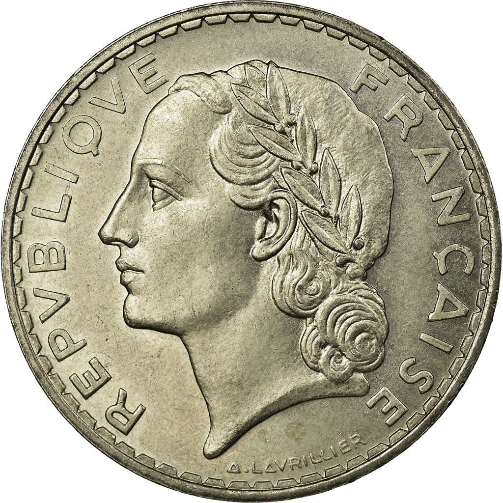 Monnaie, France, Lavrillier, 5 Francs, 1933, ESSAI, SUP+, Nickel, Gadoury:760