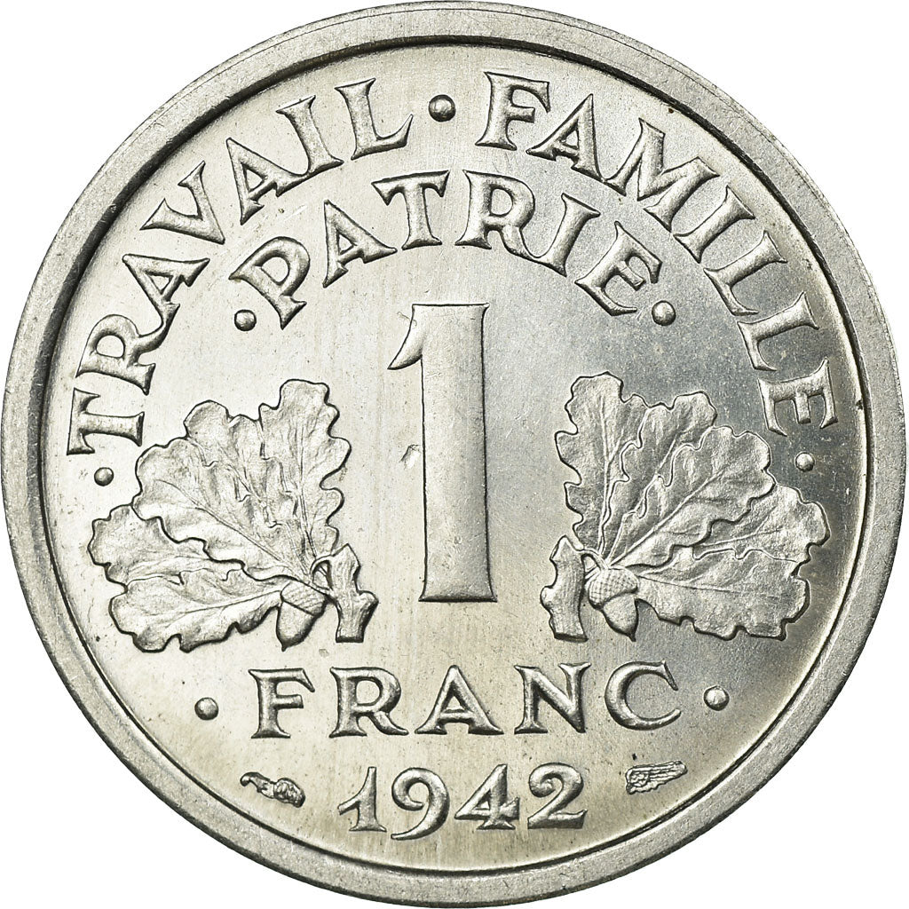 Monnaie, France, Bazor, Franc, 1942, ESSAI, SPL, Aluminium, Gadoury:471, KM:E83