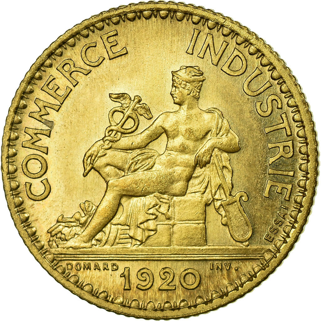 Coin, France, Chambre de commerce, Franc, 1920, Paris, ESSAI, MS(63)