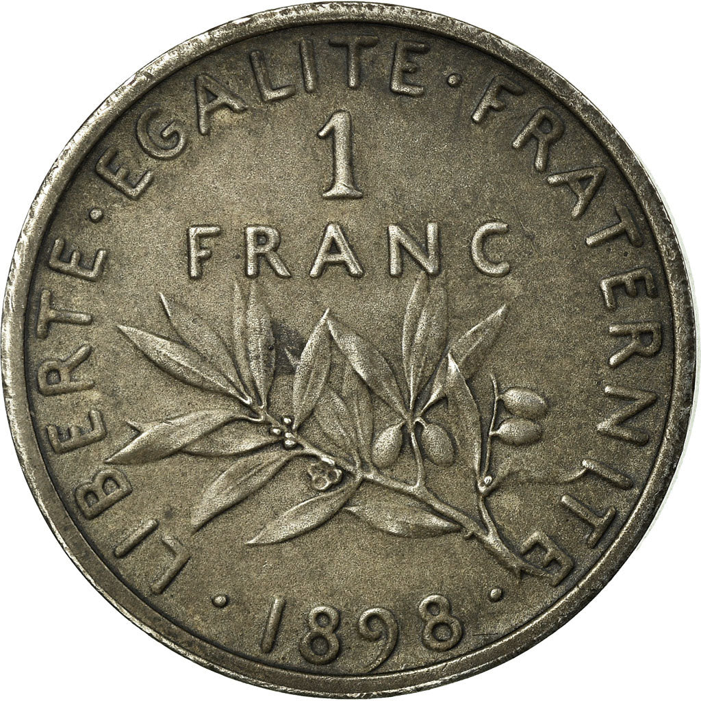 Monnaie, France, Semeuse, Franc, 1898, Essai-Piéfort, SUP+, Argent