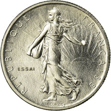 Coin, France, Semeuse, 1/2 Franc, 1965, Paris, ESSAI, MS(63), Nickel, KM:E112