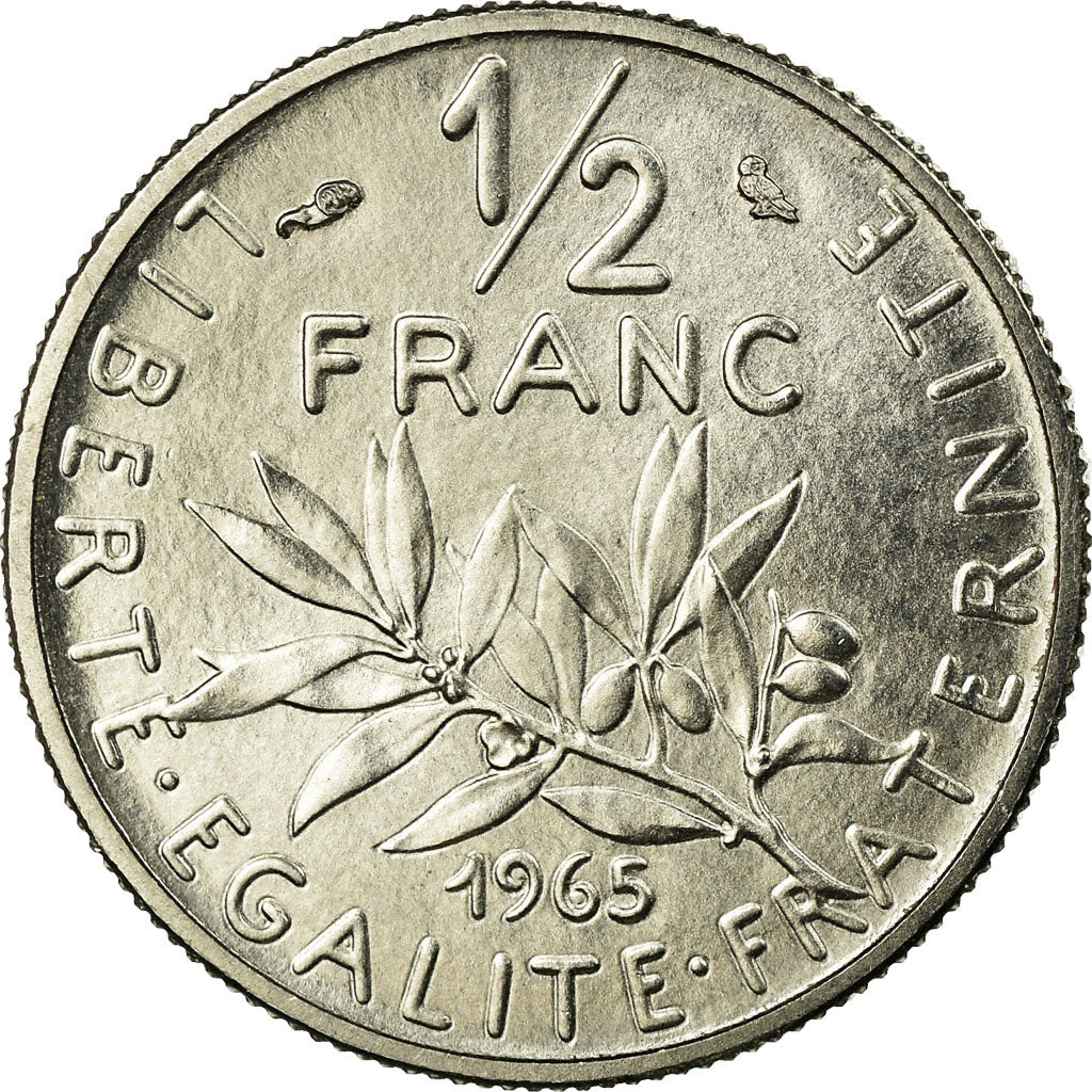 Coin, France, Semeuse, 1/2 Franc, 1965, Paris, ESSAI, MS(63), Nickel, KM:E112