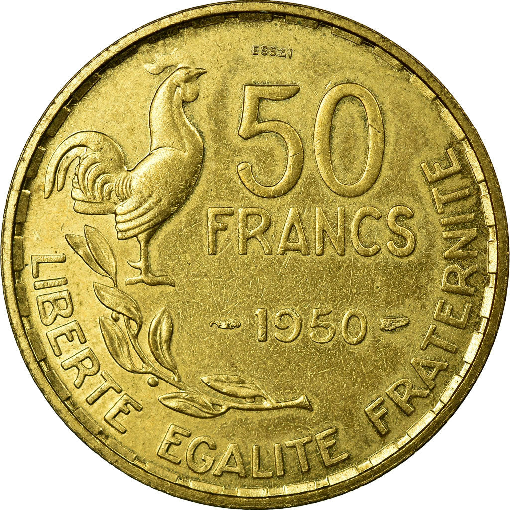 Coin, France, Guiraud, 50 Francs, 1950, Paris, ESSAI, MS(60-62)