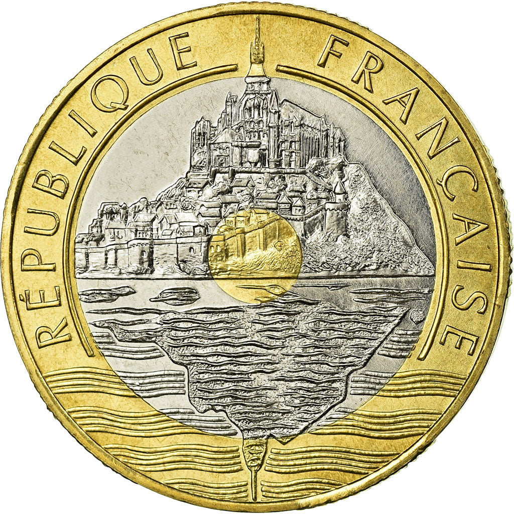 Coin, France, Mont Saint Michel, 20 Francs, 1992, Paris, ESSAI, MS(63)