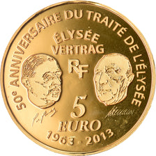 France, 5 Euro, Europa, 2013, Paris, FDC, Or, KM:2092