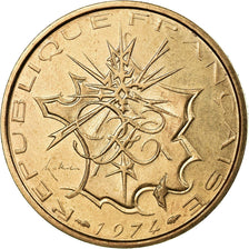 Coin, France, Mathieu, 10 Francs, 1974, Paris, ESSAI, MS(63), Nickel-brass