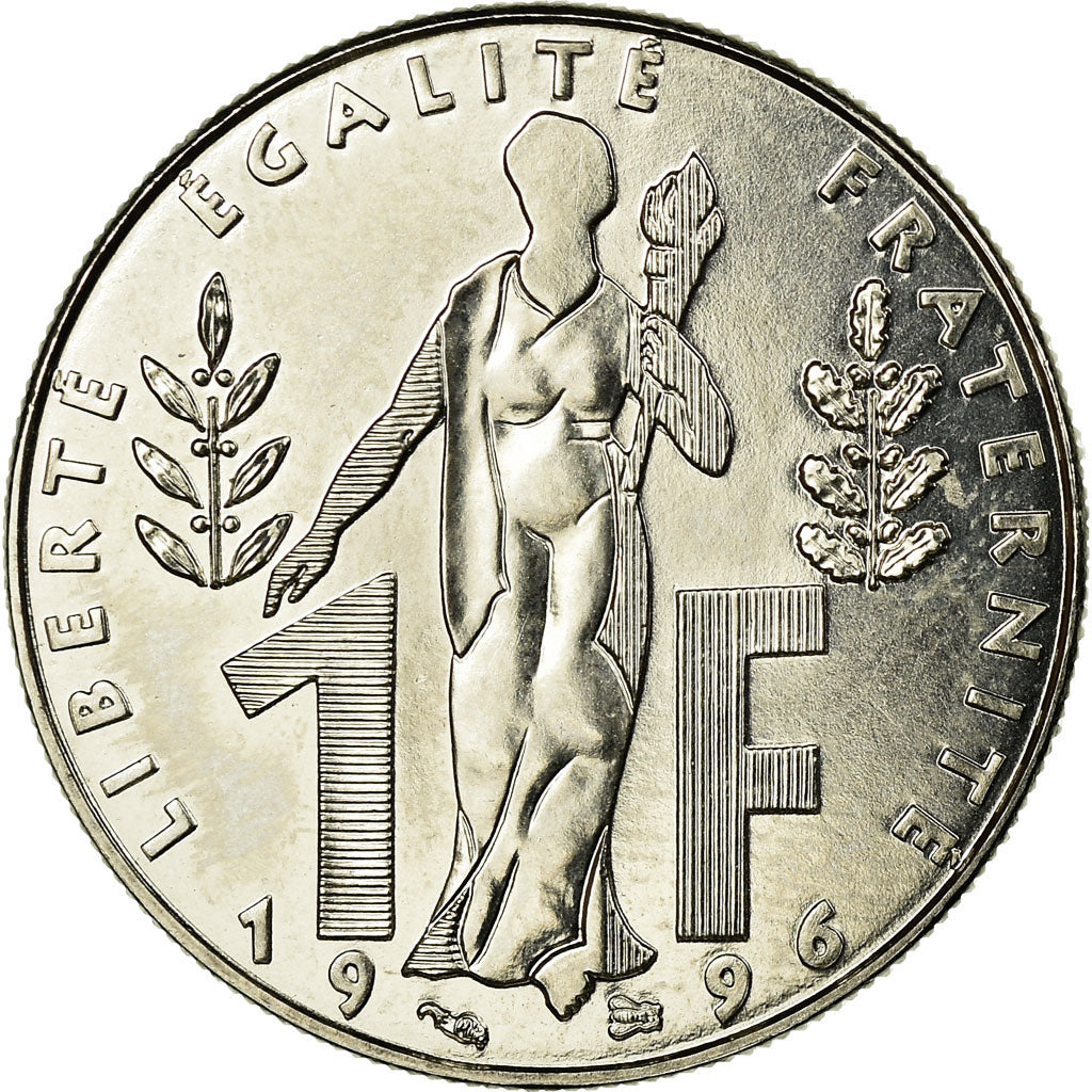 Coin, France, Jacques Rueff, Franc, 1996, Paris, ESSAI, MS(63), Nickel, KM:1160