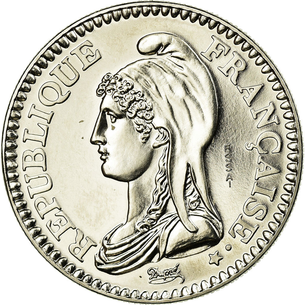 Coin, France, République, Franc, 1992, Paris, ESSAI, MS(63), Nickel, KM:1004.1