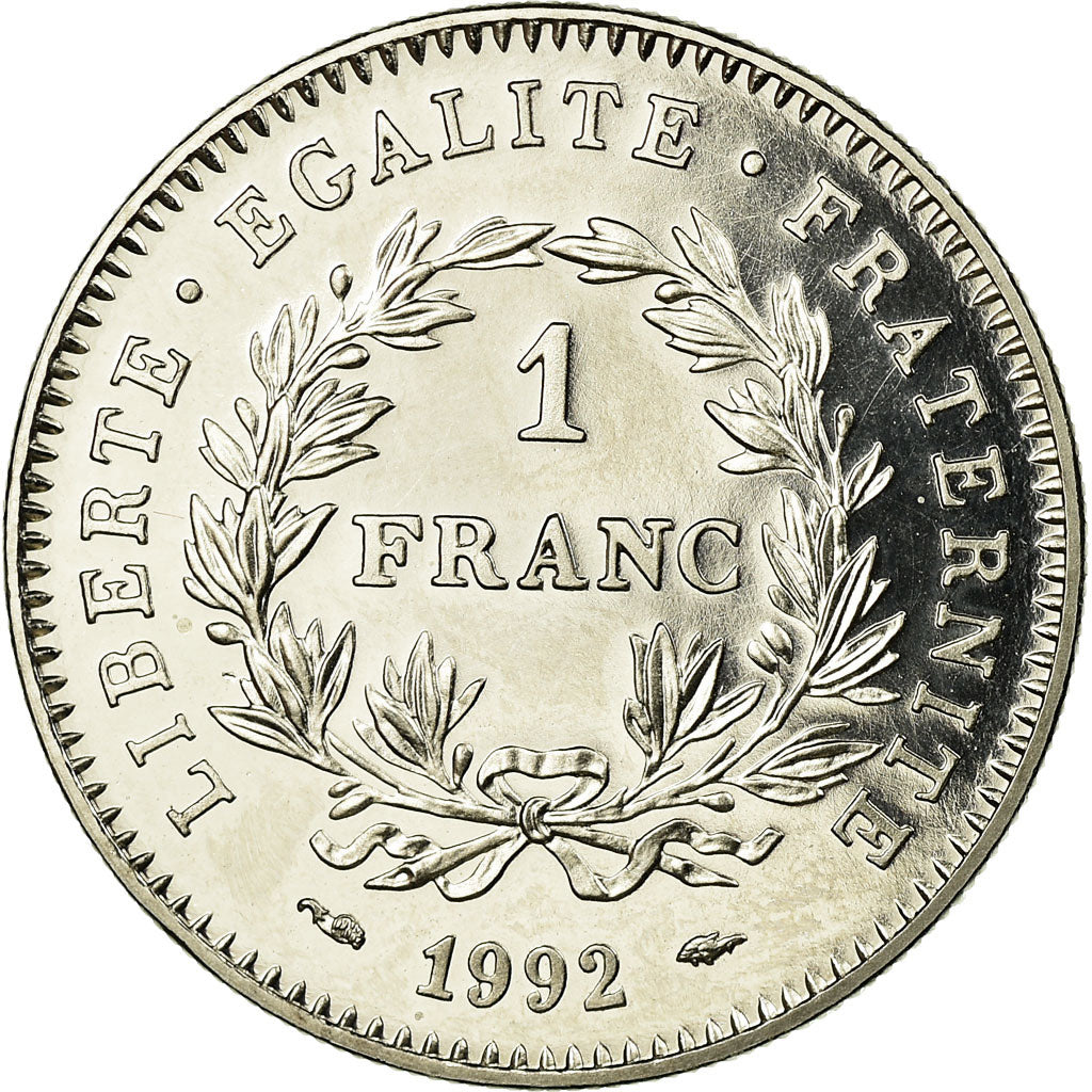 Coin, France, République, Franc, 1992, Paris, ESSAI, MS(63), Nickel, KM:1004.1