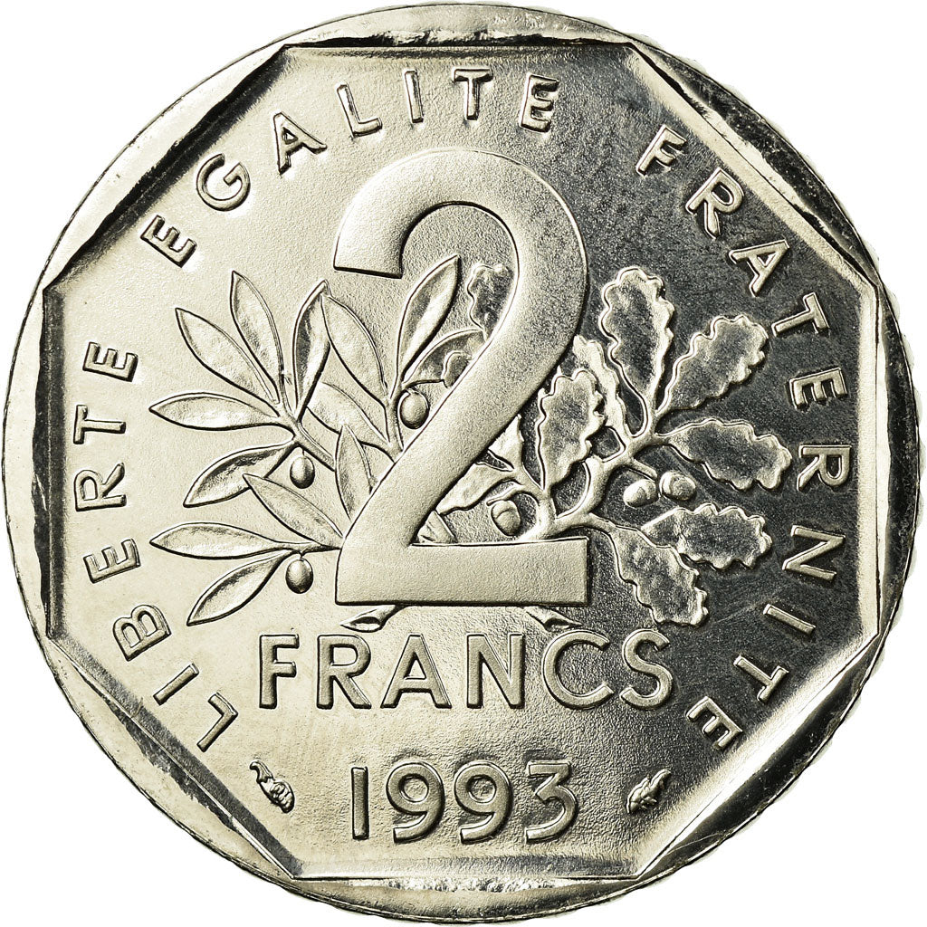 Monnaie, France, Jean Moulin, 2 Francs, 1993, Paris, ESSAI, SPL, Nickel
