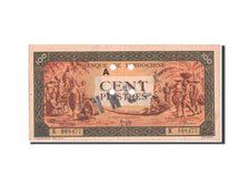 Banconote, INDOCINA FRANCESE, 100 Piastres, 1942, KM:73, MB+