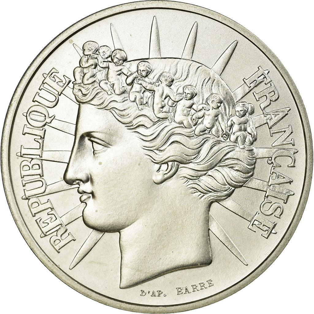 Moneta, Francia, Fraternité, 100 Francs, 1988, Paris, ESSAI, SPL, Argento