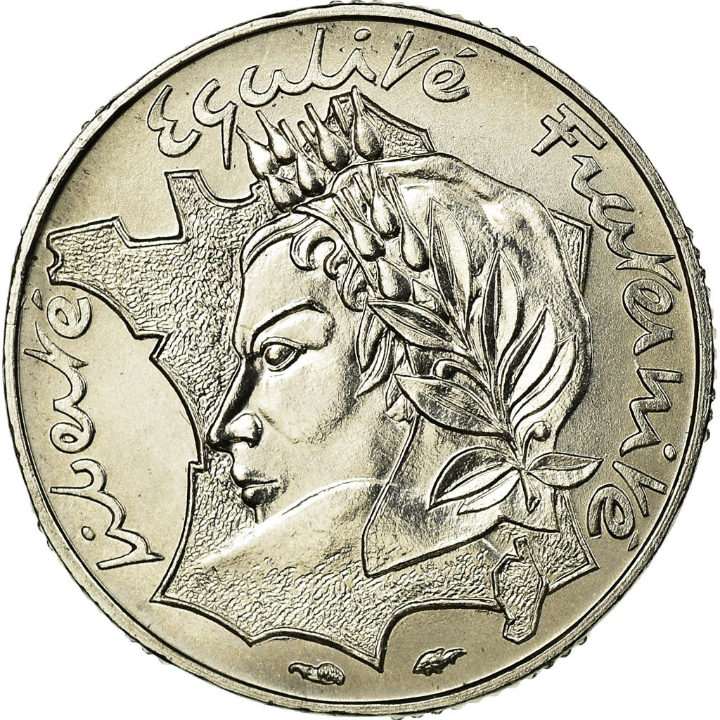 Coin, France, Jimenez, 10 Francs, 1986, Paris, ESSAI, MS(63), Nickel, KM:E132
