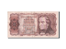Banknote, Austria, 500 Schilling, 1965, 1.7.1965, KM:139a, VF(30-35)