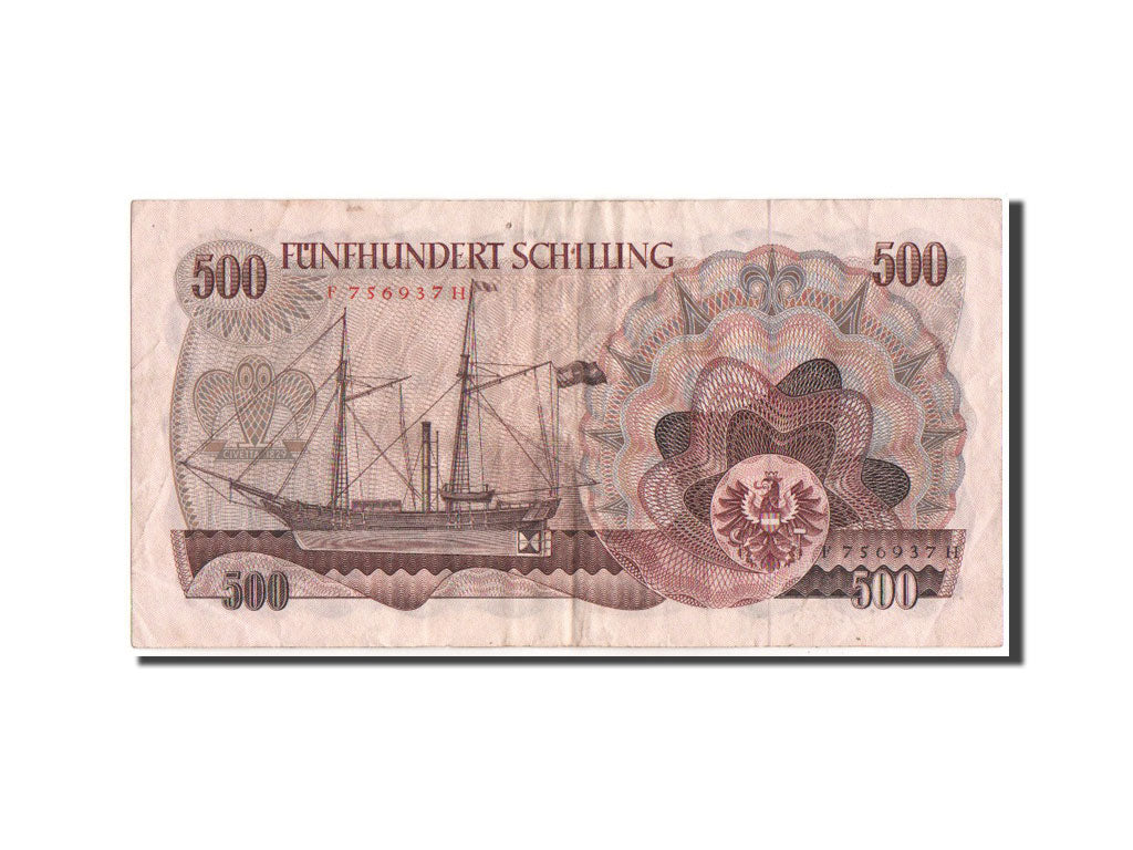 Banknote, Austria, 500 Schilling, 1965, 1.7.1965, KM:139a, VF(30-35)