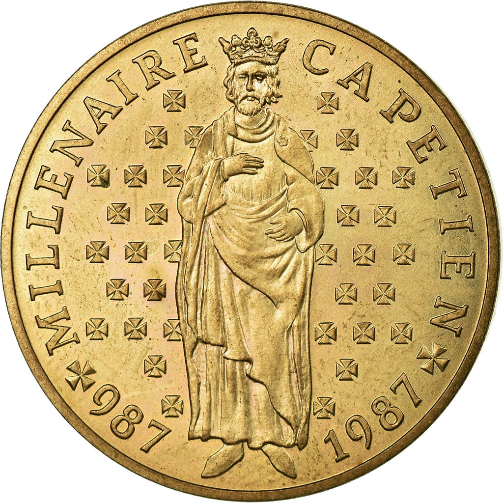 Monnaie, France, Hugues Capet, 10 Francs, 1987, Paris, ESSAI, SPL