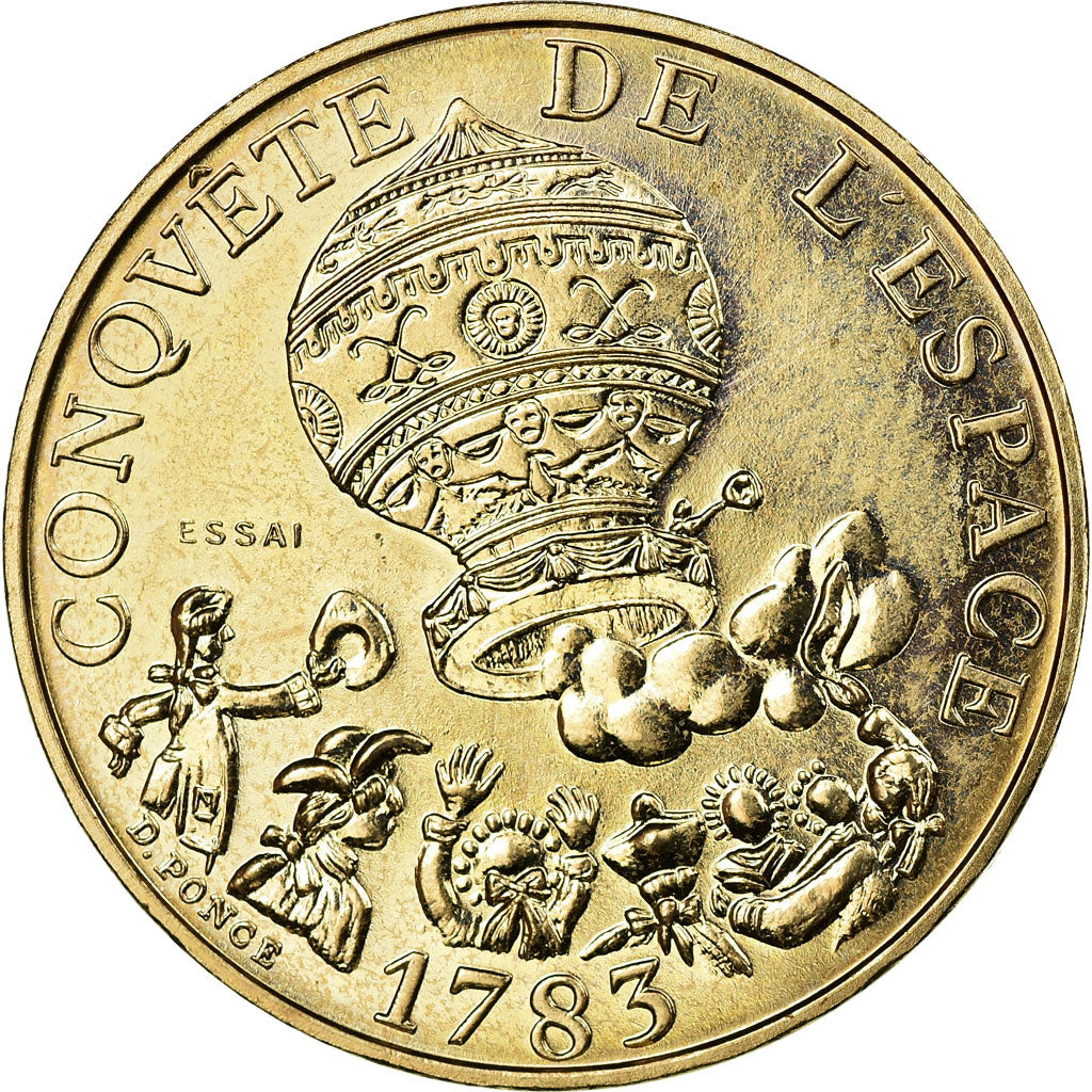 Monnaie, France, La conquête, 10 Francs, 1983, Paris, ESSAI, SPL