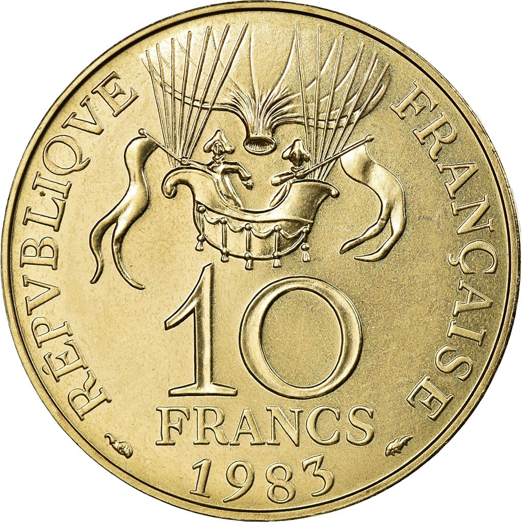 Monnaie, France, La conquête, 10 Francs, 1983, Paris, ESSAI, SPL