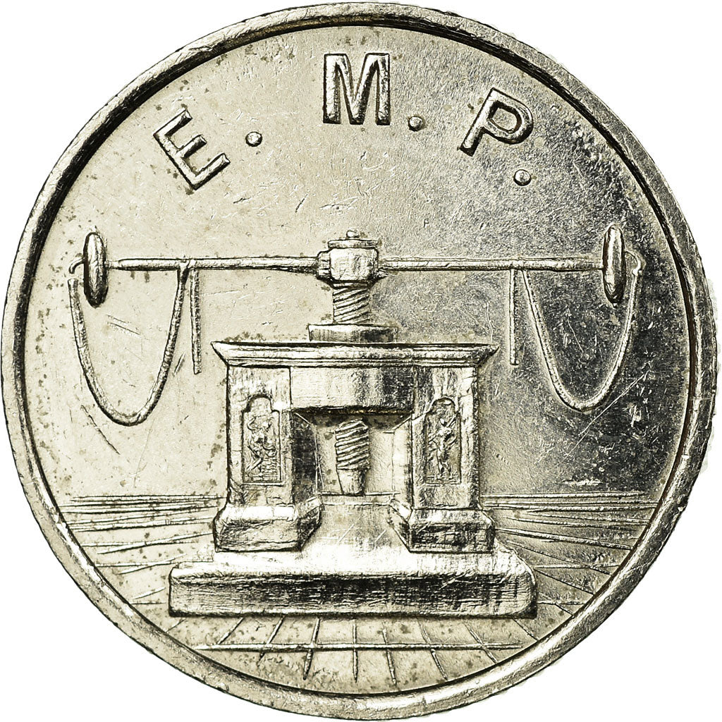 Moeda, França, Jimenez, 10 Francs, Essai de frappe, MS(63), Níquel