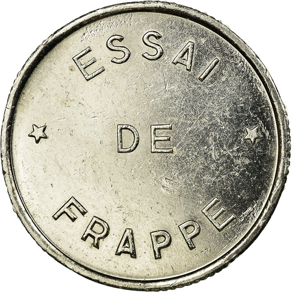 Moeda, França, Jimenez, 10 Francs, Essai de frappe, MS(63), Níquel