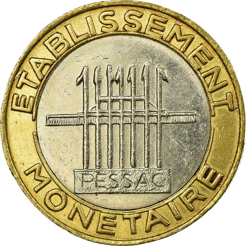 Moneta, Francia, Essai de Frappe Génie - Pessac, 10 Francs, SPL-, Bi-metallico
