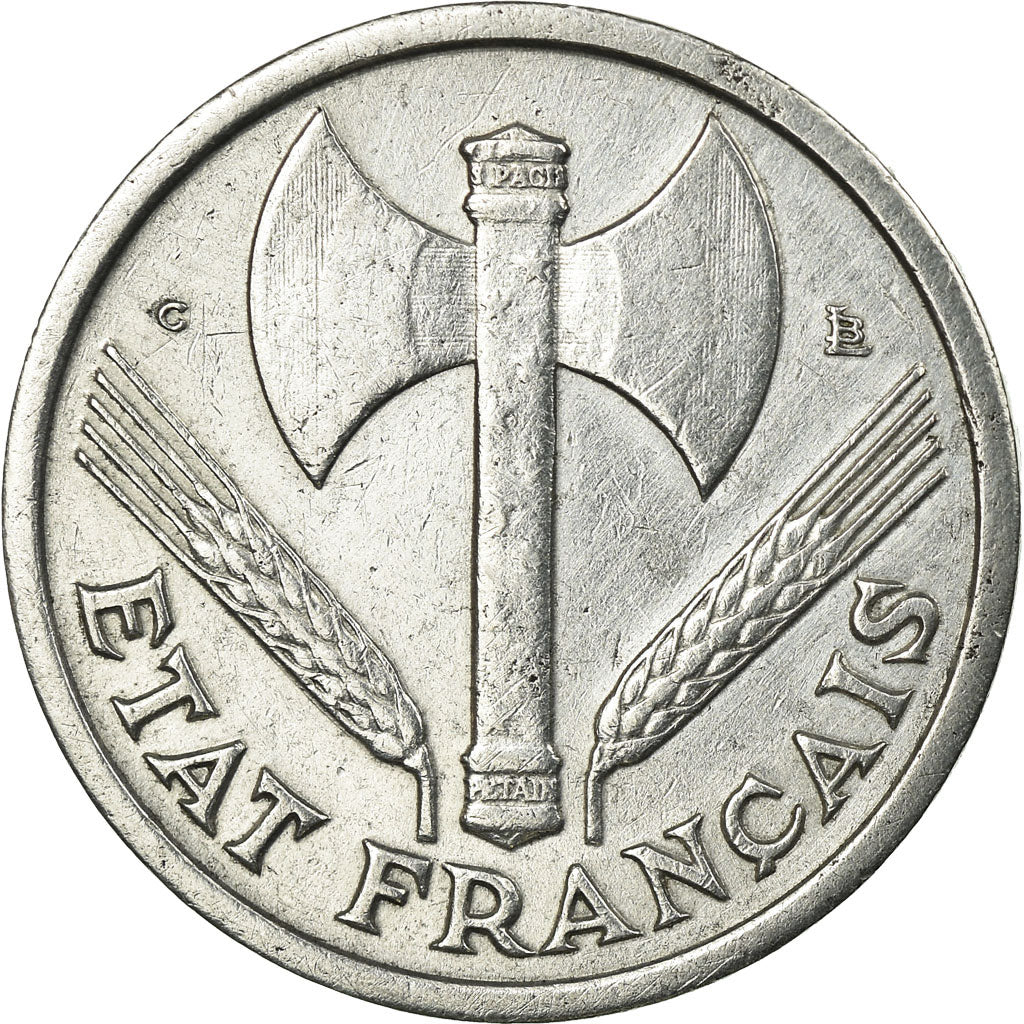 Coin, France, Bazor, Franc, 1944, Castelsarrasin, Petit C, VF(30-35), Aluminum