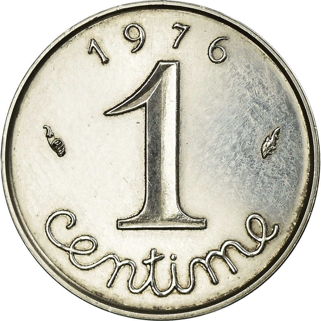 Monnaie, France, Épi, Centime, 1976, Piéfort, SUP, Argent, Gadoury:4.P2