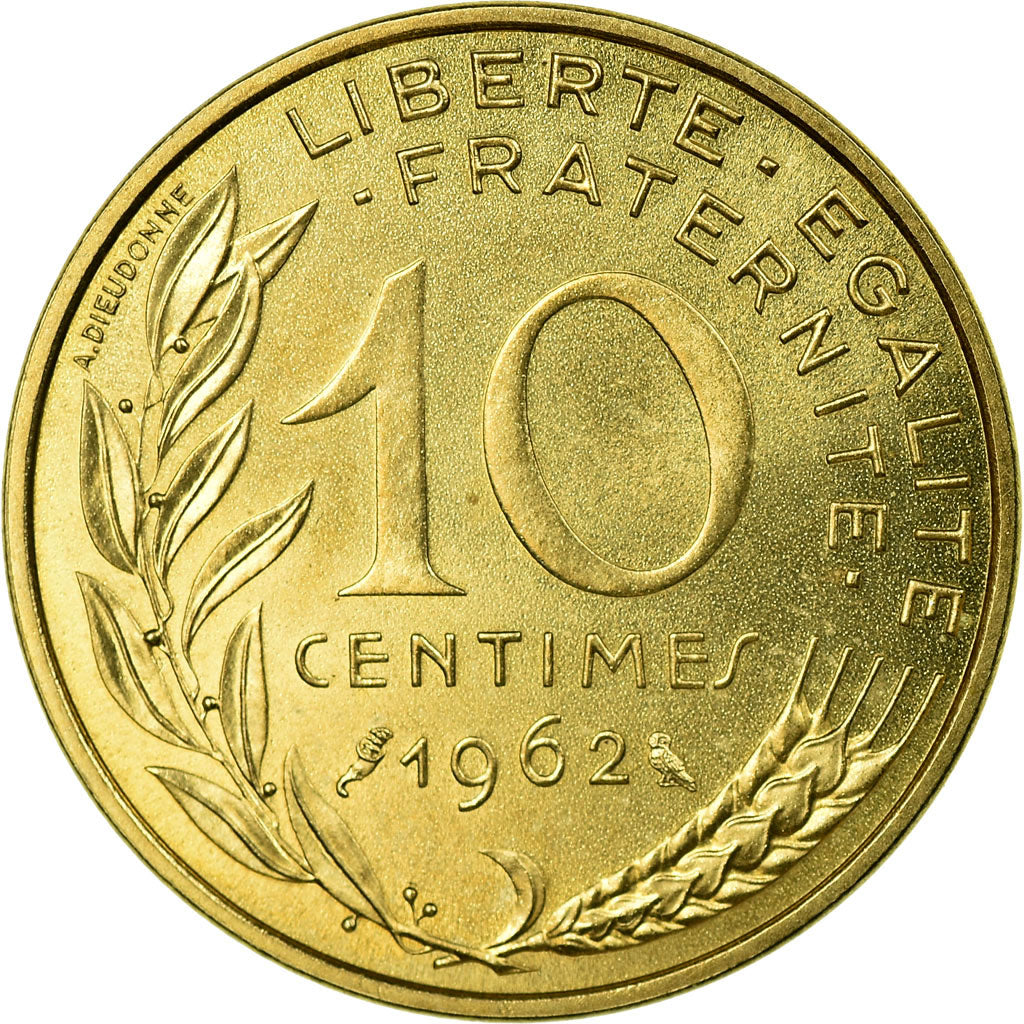 Coin, France, Marianne, 10 Centimes, 1962, Piéfort, MS(63), Aluminum-Bronze