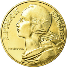 Coin, France, Marianne, 20 Centimes, 1979, Piéfort, MS(63), Aluminum-Bronze