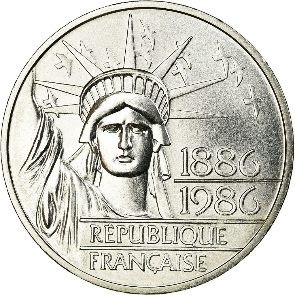 Monnaie, France, Statue de la Liberté, 100 Francs, 1986, Piéfort, SPL, Argent