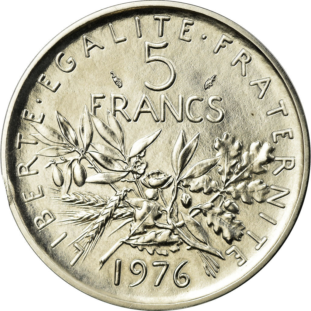 Monnaie, France, Semeuse, 5 Francs, 1976, Piéfort, SPL, Nickel Clad