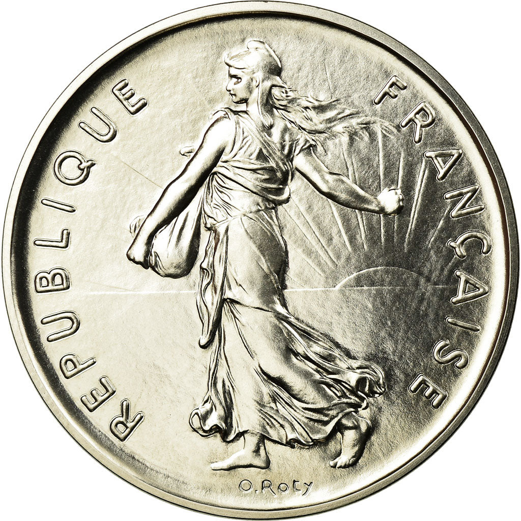 Coin, France, Semeuse, 5 Francs, 1981, Piéfort, MS(63), Nickel Clad