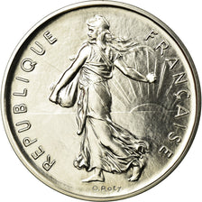 Coin, France, Semeuse, 5 Francs, 1981, Piéfort, MS(63), Nickel Clad